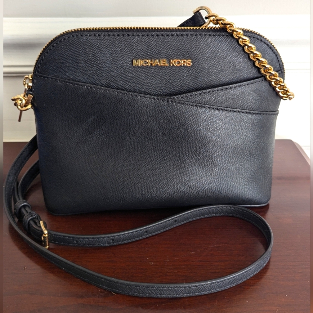 Michael Kors Black Jet Set Travel Mini Crossbody Bag Purse